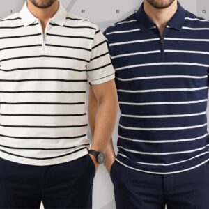 Combo-513-2ps zipar polo cotton