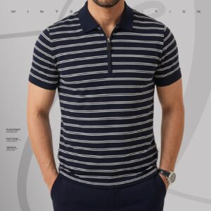 1ps zipar polo Navy