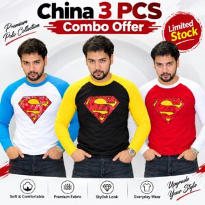 Combo-201 Full hata t shirt-3 ps